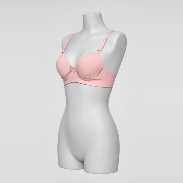 Sujetador con tirantes reforzados Serenity - Rosa Pastel