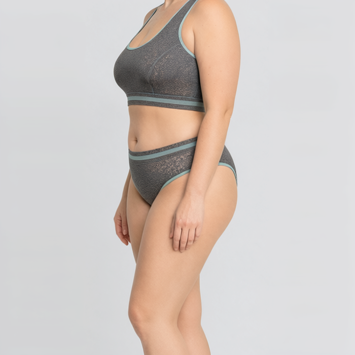 Conjunto plus size deportivo Cosima - Verde Azulado