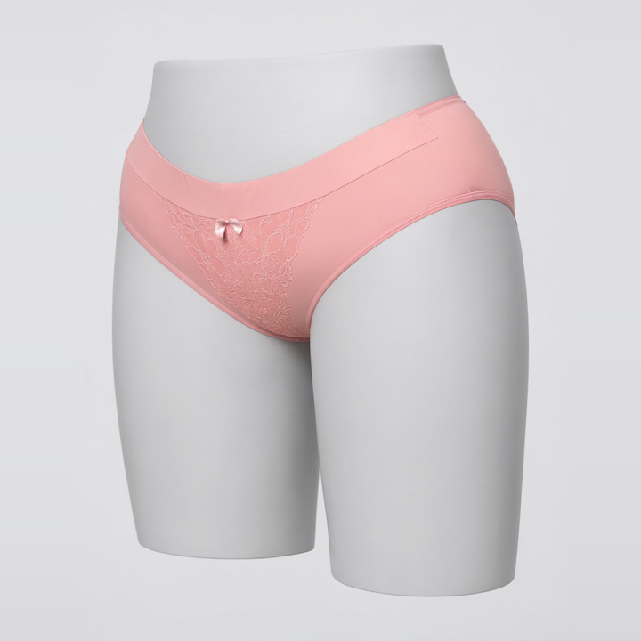 Braga plus size con detalle de encaje  Camilla - Rosa Pastel