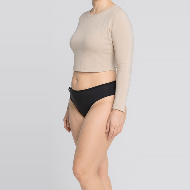 Braga alta plus size Aurelia - Negro