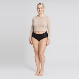 Tanga estilo faja modeladora  Lilian - Negro