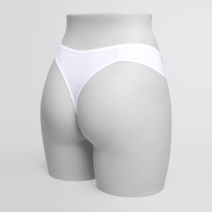 Tanga plus size Charlotte - Blanco