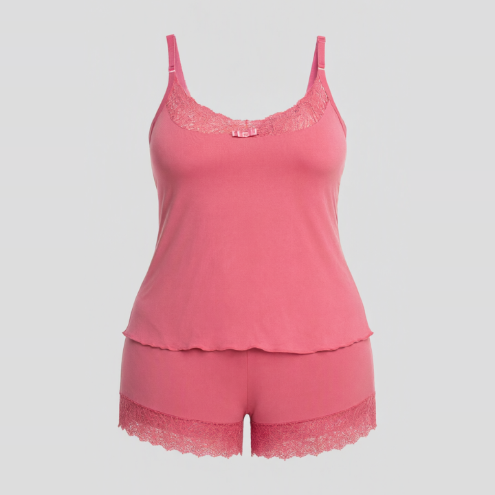 Baby Doll Plus Size Gaia - Rosa Sandía