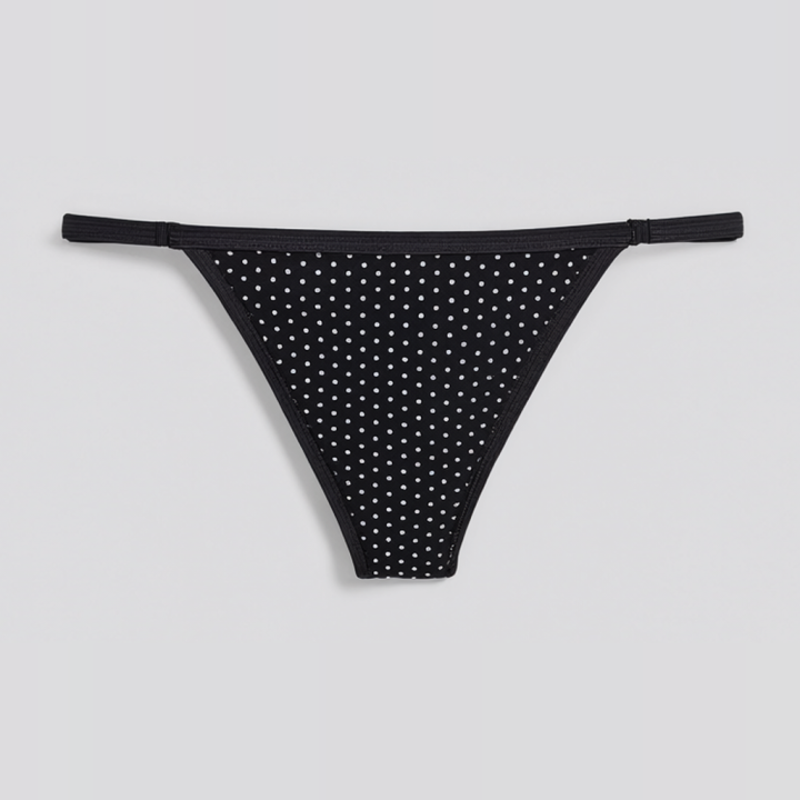 Tanga con cierre lateral Arabella - Negro