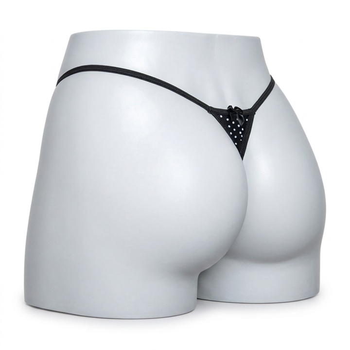 Tanga lateral fino Jocelyn - Negro