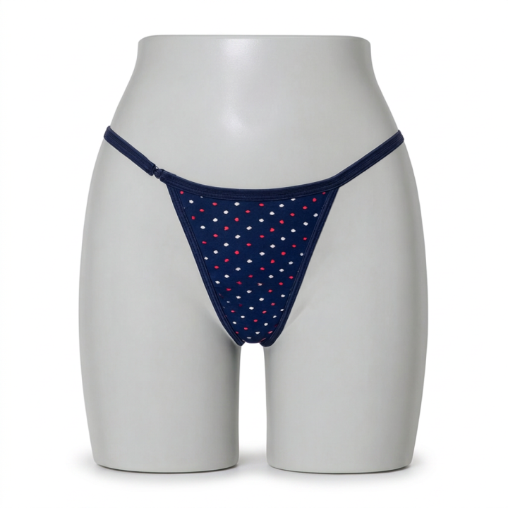 Tanga con cierre lateral Arabella - Negro