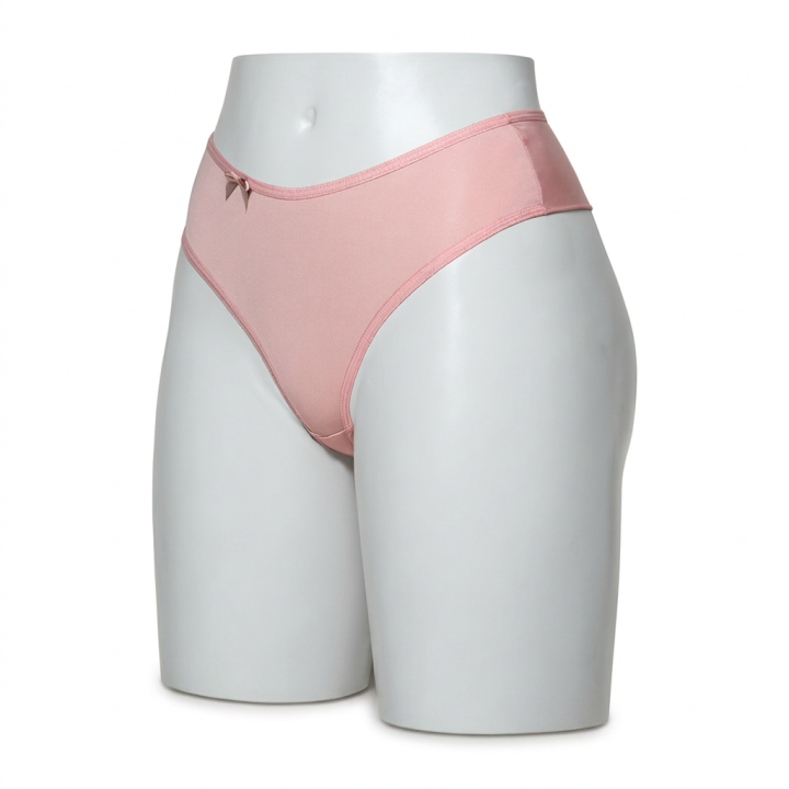 Tanga lateral ancho Luciana - Rosa Pastel