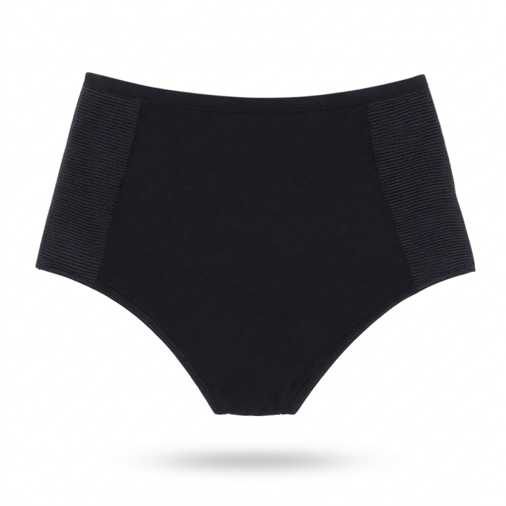 Braga estilo faja modeladora de cintura alta Fiore - Negro