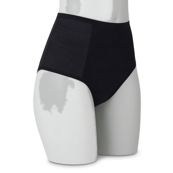 Braga estilo faja modeladora de cintura alta Fiore - Negro