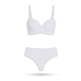 Conjunto de sujetador y braga  Leticia - Blanco