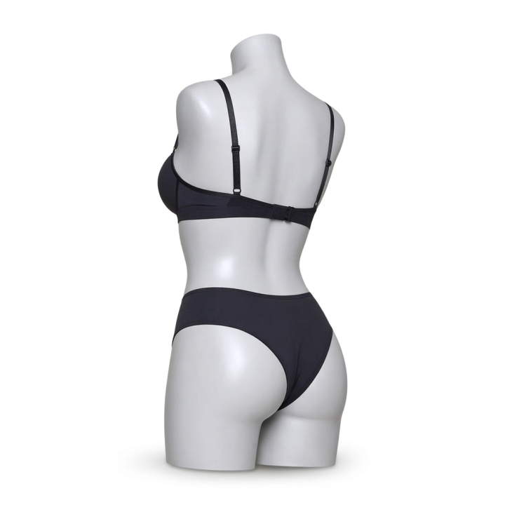 Conjunto de sujetador y braga  Leticia - Negro