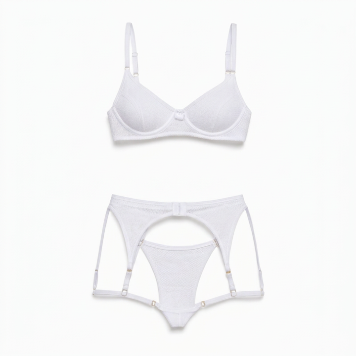 Conjunto Liguero  Bella - Blanco