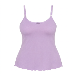Baby Doll plus size liso Adriana - Lavanda Suave