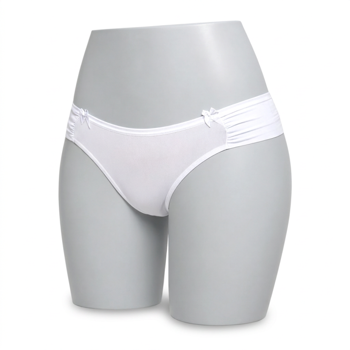 Tanga plus size Charlotte - Blanco