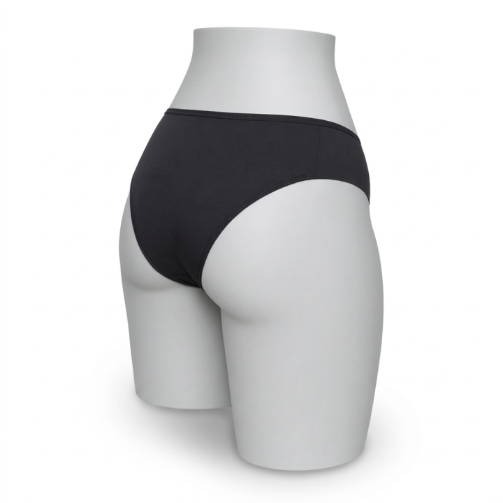 Braga alta plus size Aurelia - Negro