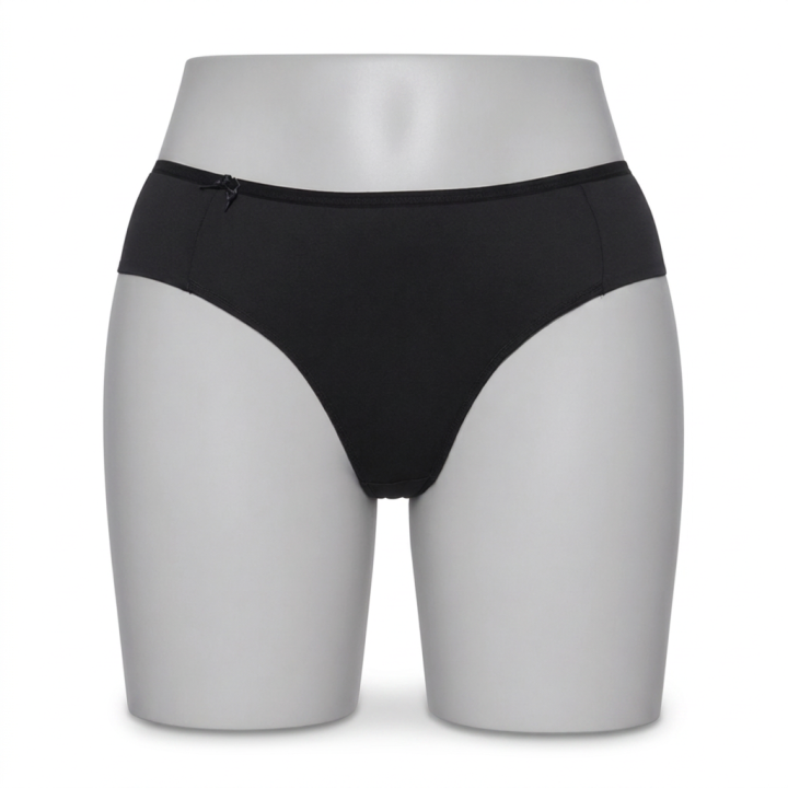 Braga alta plus size Aurelia - Negro