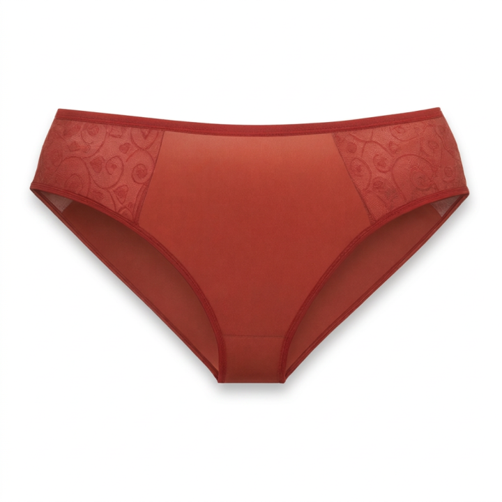 Tanga plus size con detalles en encaje Evelyn - Marrón Chocolate