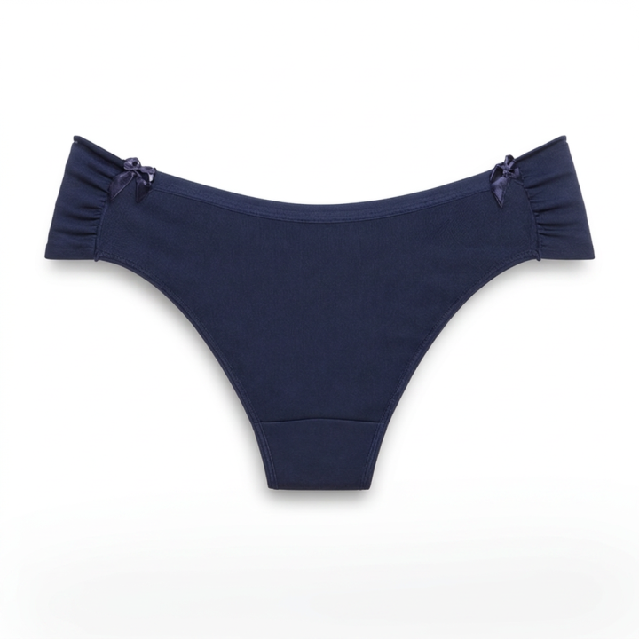 Braga plus size con lateral fruncido Anna - Azul Medianoche
