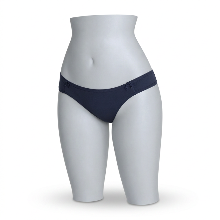 Braga plus size con lateral fruncido Anna - Azul Medianoche