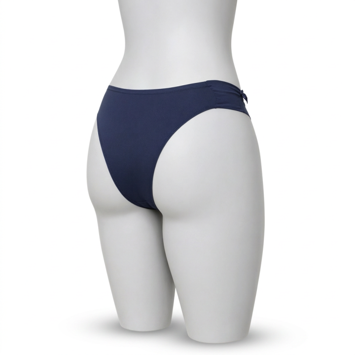 Braga plus size con lateral fruncido Anna - Azul Medianoche