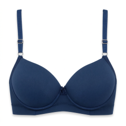 Sujetador plus size con base reforzada Lucy - Azul Medianoche