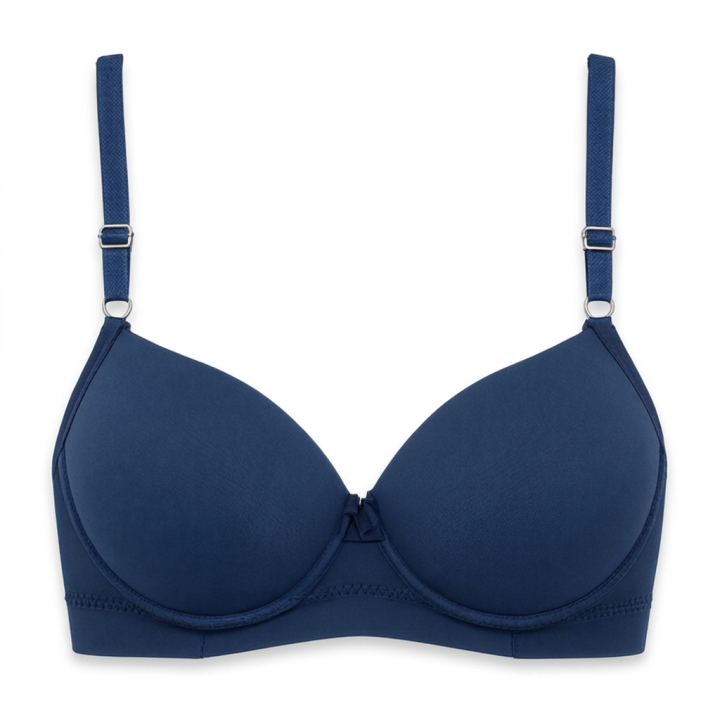 Sujetador plus size con base reforzada Lucy - Azul Medianoche