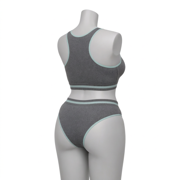 Conjunto plus size deportivo Cosima - Verde Azulado