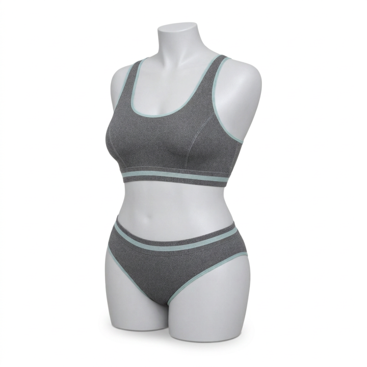 Conjunto plus size deportivo Cosima - Verde Azulado