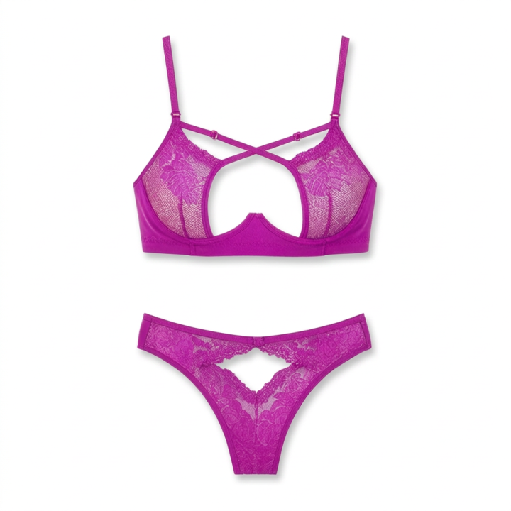 Conjunto estilo strappy Lily - Púrpura Carmesí