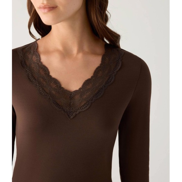 Camiseta Térmica mujer YSABEL MORA 70041Chocolate