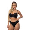 Conjunto de sujetador con encaje y tanga de cintura alta Michelle