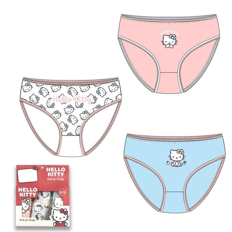 Pack 3 Hello Kitty children's briefs girl