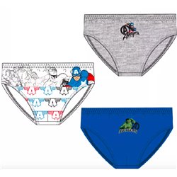 Confezione 3 Slip infantil niño Avengers Marvel