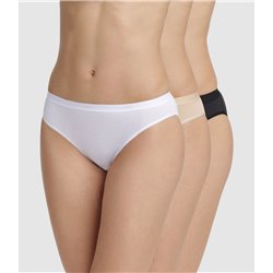 Pack 3 DIM 4H00 midi panties women cotton