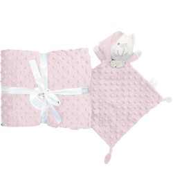 Ensemble couverture cadeau et doudou de topos GAMBERRITOS 10339