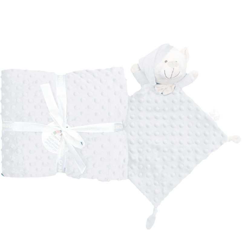 Ensemble couverture cadeau et doudou de topos GAMBERRITOS 10339