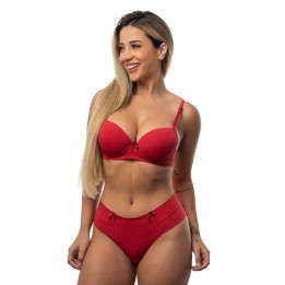 Conjunto liso con sujetador y tanga  Fiorenza