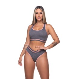 Conjunto deportivo con sujetador de espalda cruzada Fiorella