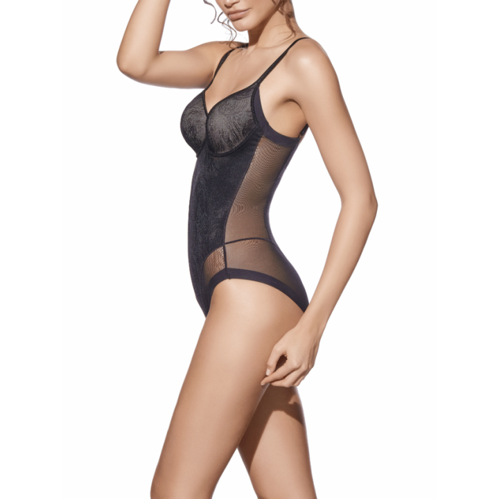 Body con tul, aros y copa de relleno - Violeta Copa C, Selene