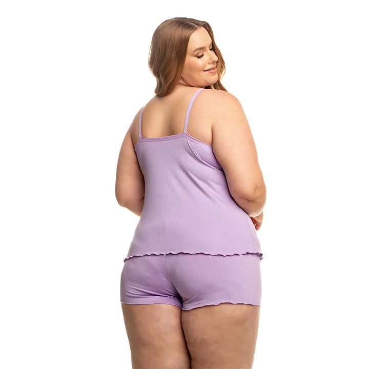 Baby Doll plus size liso  Adriana