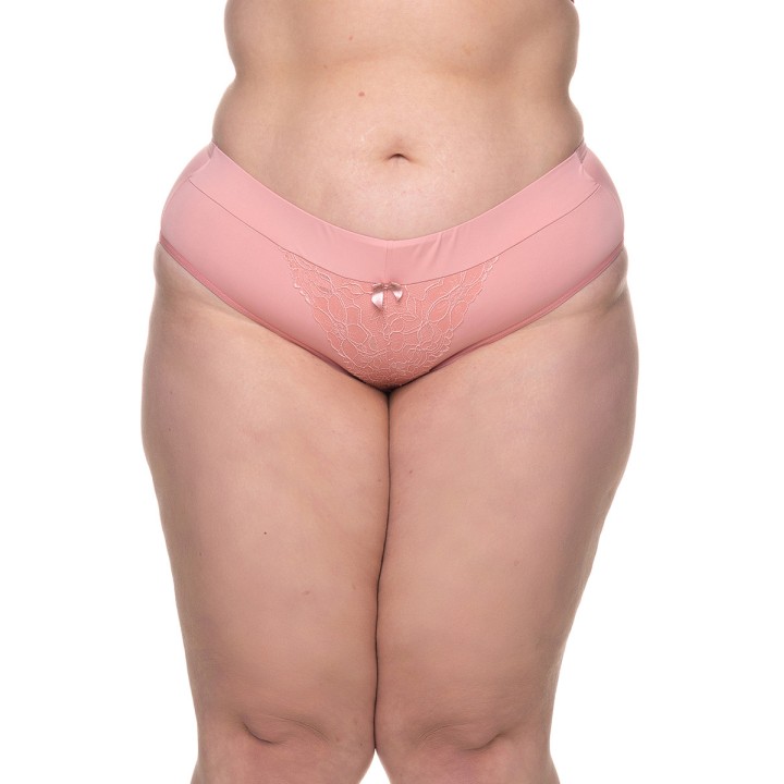 Braga plus size con elástico y detalle de encaje  Camilla