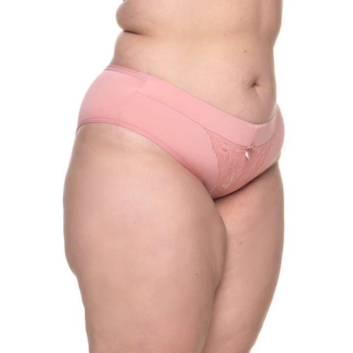Braga plus size con elástico y detalle de encaje  Camilla