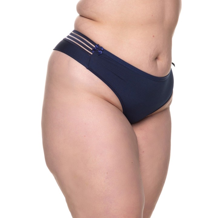 Tanga plus size con decoración en laterales  Odette