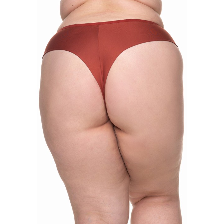 Tanga plus size con detalles en encaje Evelyn