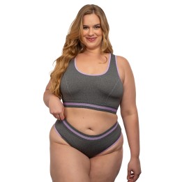 Conjunto plus size deportivo con tanga Jessica