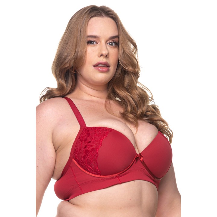 Sujetador plus size de espalda cruzada Xiomara
