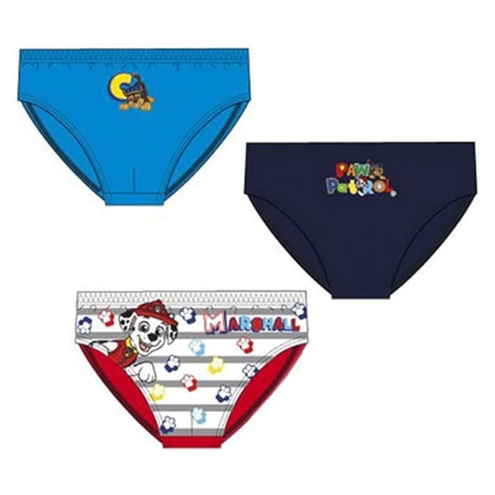 Pack 3 Slip infantil niño Patrulla Canina