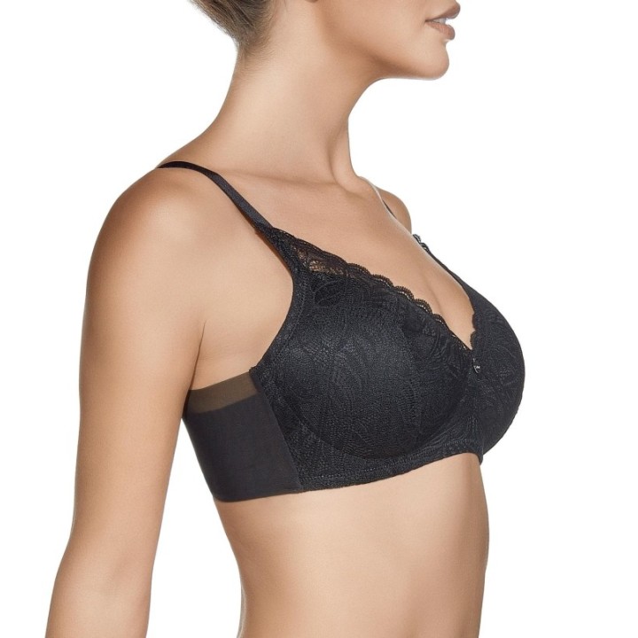 Sujetador sin aros Selene Mireia copa C con relleno y encaje invisible