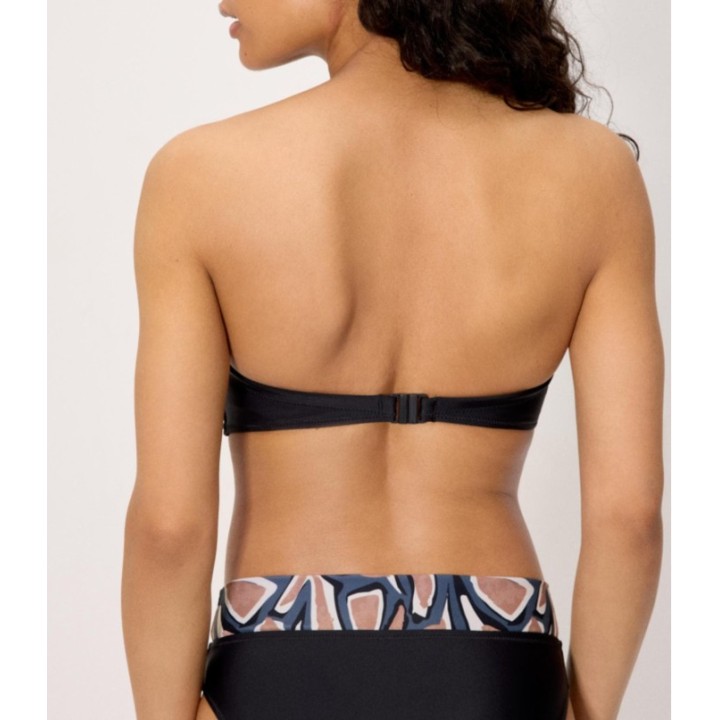 Top bandeau con aros y relleno copa C/D Ysabel Mora Swim Wear 83302