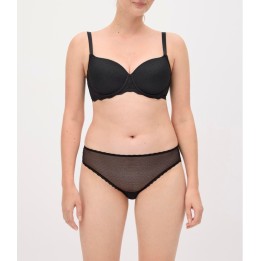 Conjunto sujetador + braga Ysabel Mora 10840 negro encaje gran capacidad